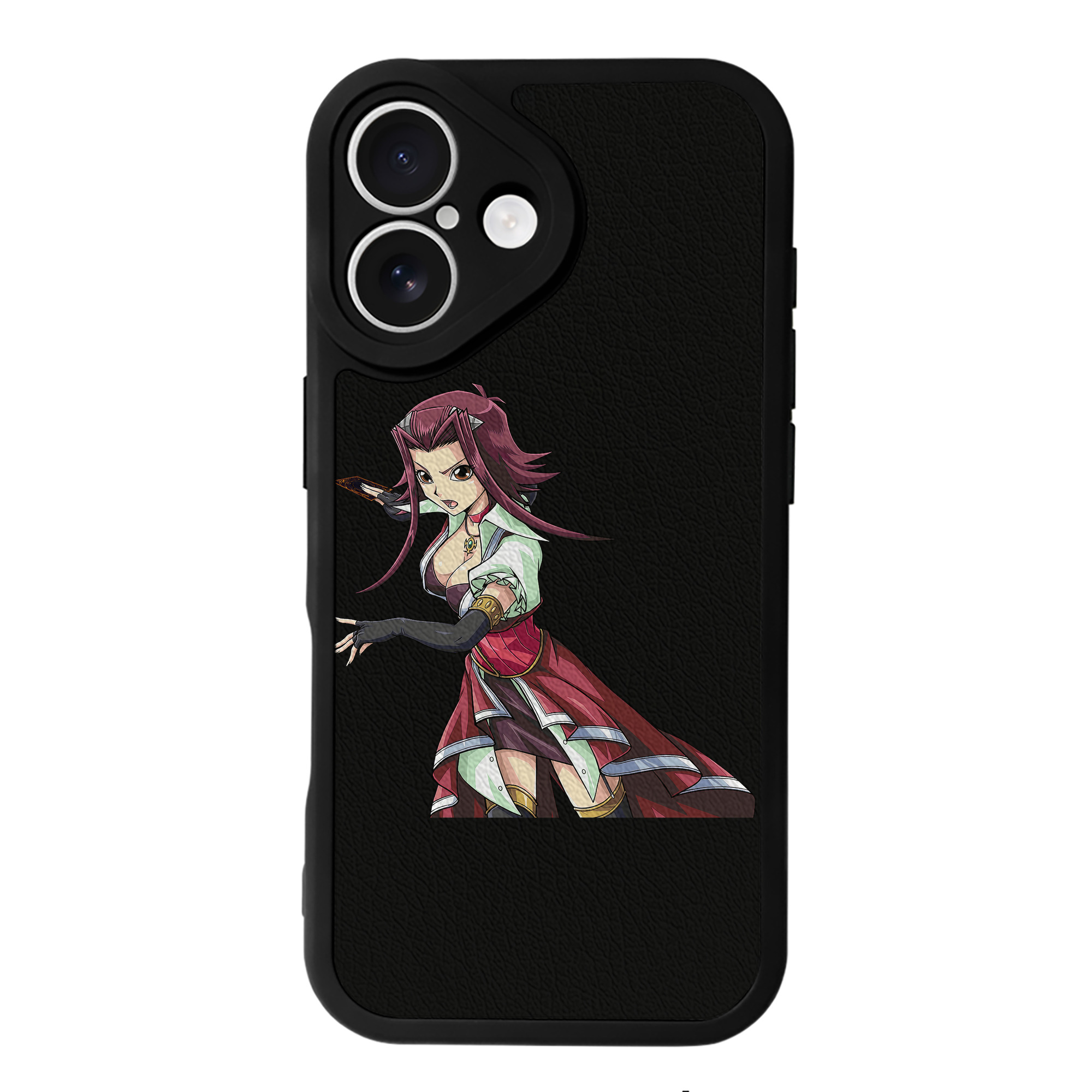 （画像用） 遊☆戯☆王 Yu-Gi-Oh! 【iPhone 16シリーズ対応】シリコンスマホケース（レザー調） 材質：シリコン